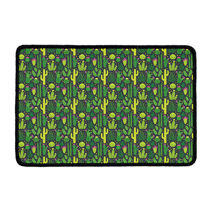 Cute Cactus Plant Pattern Print Kitchen Mat