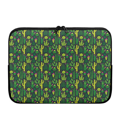 Cute Cactus Plant Pattern Print Laptop Sleeve