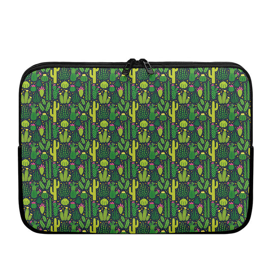 Cute Cactus Plant Pattern Print Laptop Sleeve