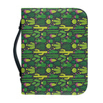 Cute Cactus Plant Pattern Print Leather Bible Cover