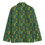 Cute Cactus Plant Pattern Print Men's Blazer