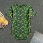 Cute Cactus Plant Pattern Print Men's Bodysuit