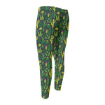 Cute Cactus Plant Pattern Print Men's Compression Pants