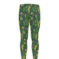 Cute Cactus Plant Pattern Print Men's Leggings