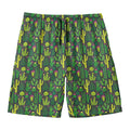 Cute Cactus Plant Pattern Print Men's Swim Trunks