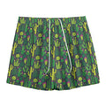 Cute Cactus Plant Pattern Print Mesh Shorts