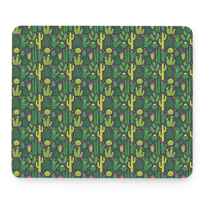 Cute Cactus Plant Pattern Print Mouse Pad