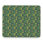 Cute Cactus Plant Pattern Print Mouse Pad