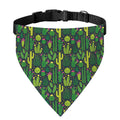 Cute Cactus Plant Pattern Print Over The Collar Dog Bandana