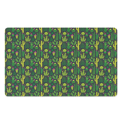 Cute Cactus Plant Pattern Print Polyester Doormat