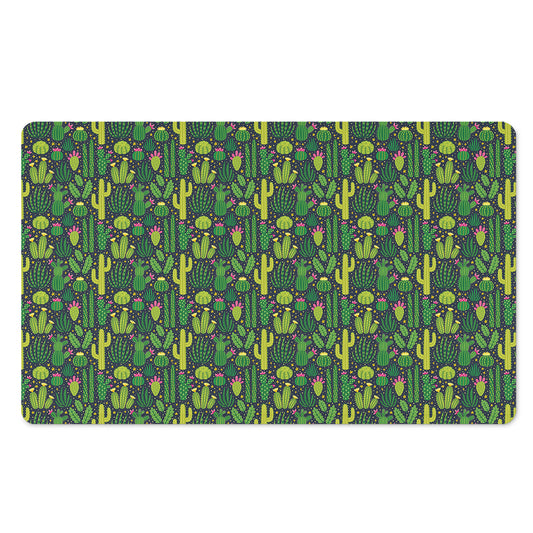 Cute Cactus Plant Pattern Print Polyester Doormat