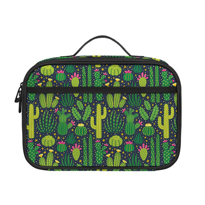 Cute Cactus Plant Pattern Print Portable Lunch Bag