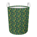 Cute Cactus Plant Pattern Print Round Laundry Basket