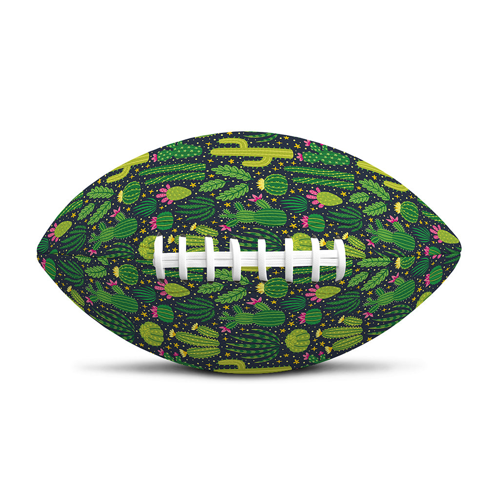 Cute Cactus Plant Pattern Print Rugby Ball