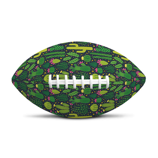 Cute Cactus Plant Pattern Print Rugby Ball