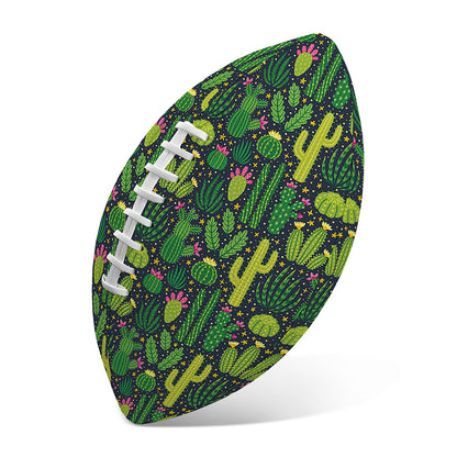 Cute Cactus Plant Pattern Print Rugby Ball
