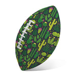 Cute Cactus Plant Pattern Print Rugby Ball