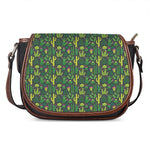 Cute Cactus Plant Pattern Print Saddle Bag