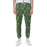 Cute Cactus Plant Pattern Print Scuba Joggers