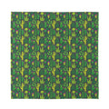 Cute Cactus Plant Pattern Print Silk Bandana