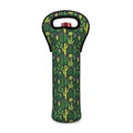 Cute Cactus Plant Pattern Print Single Neoprene Wine Tote