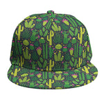 Cute Cactus Plant Pattern Print Snapback Cap