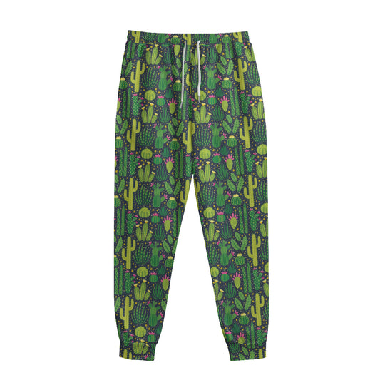 Cute Cactus Plant Pattern Print Sweatpants