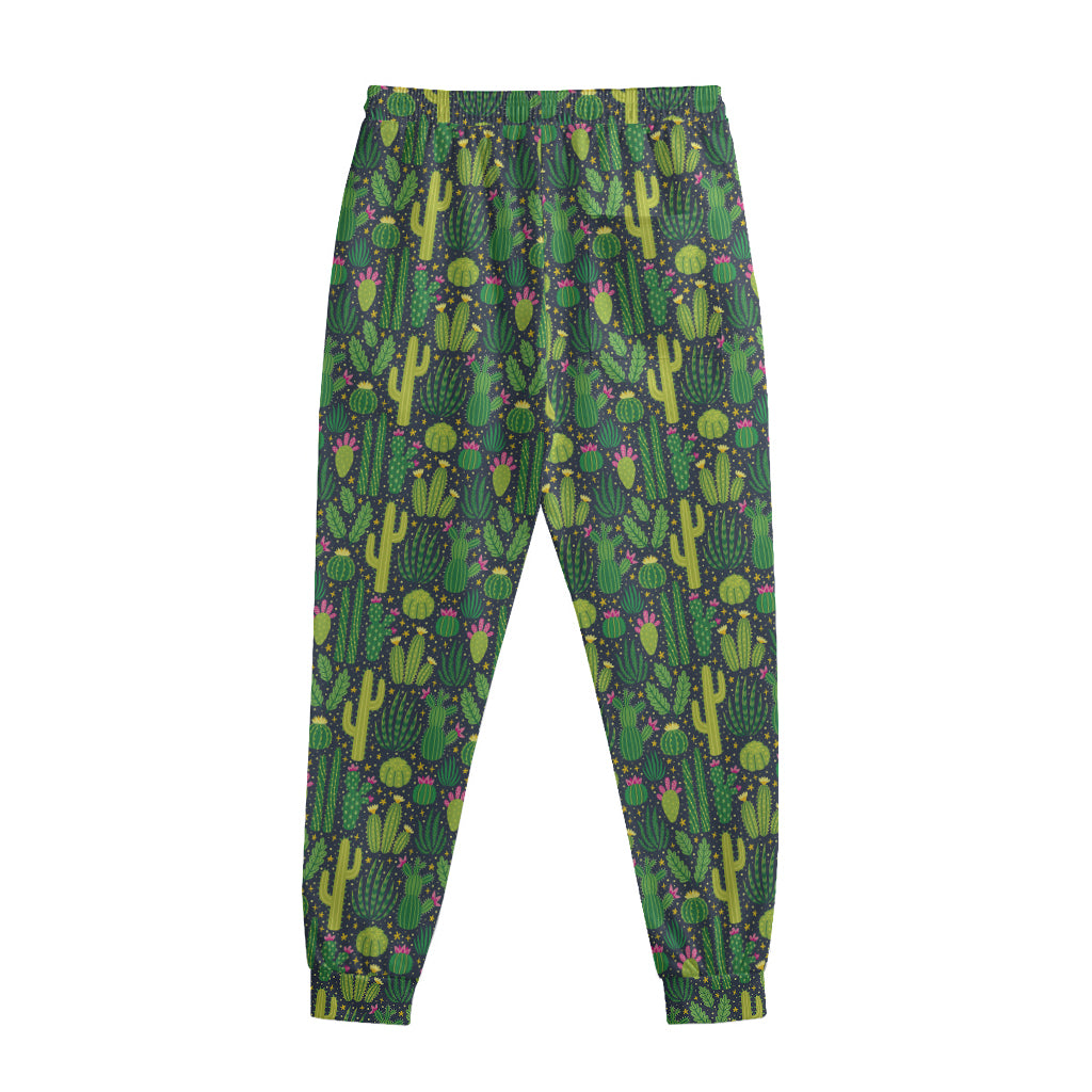 Cute Cactus Plant Pattern Print Sweatpants
