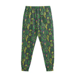 Cute Cactus Plant Pattern Print Sweatpants