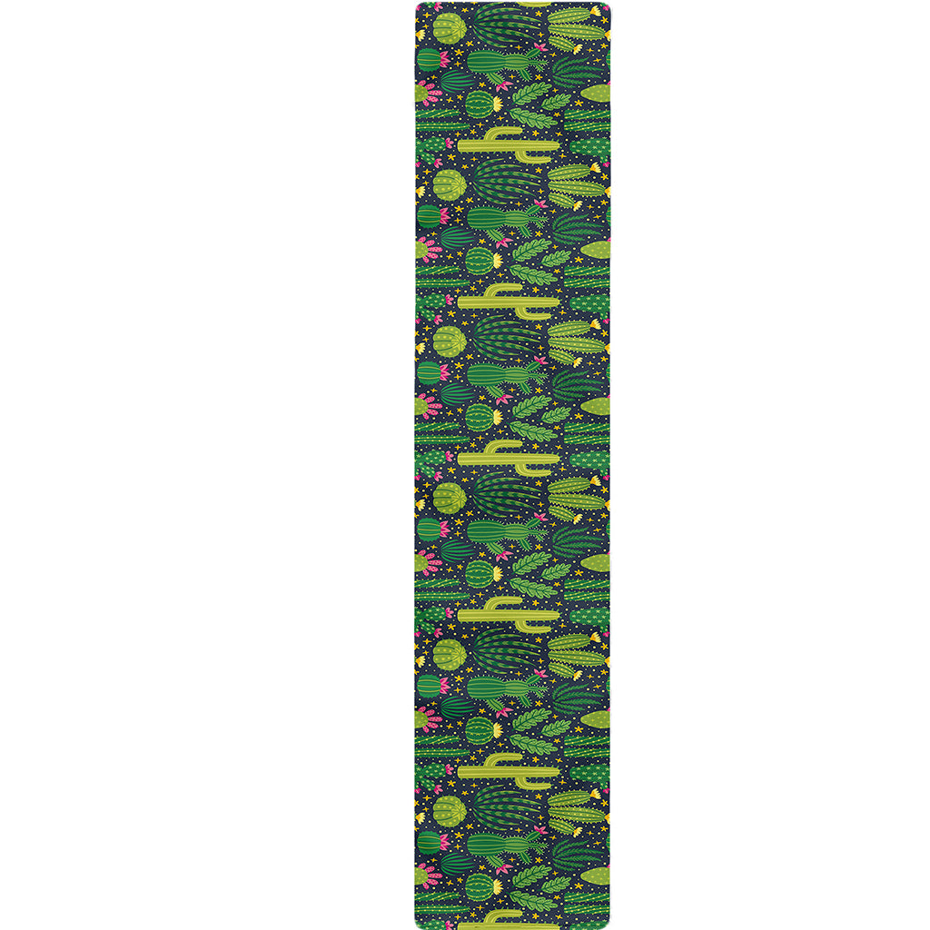 Cute Cactus Plant Pattern Print Table Runner