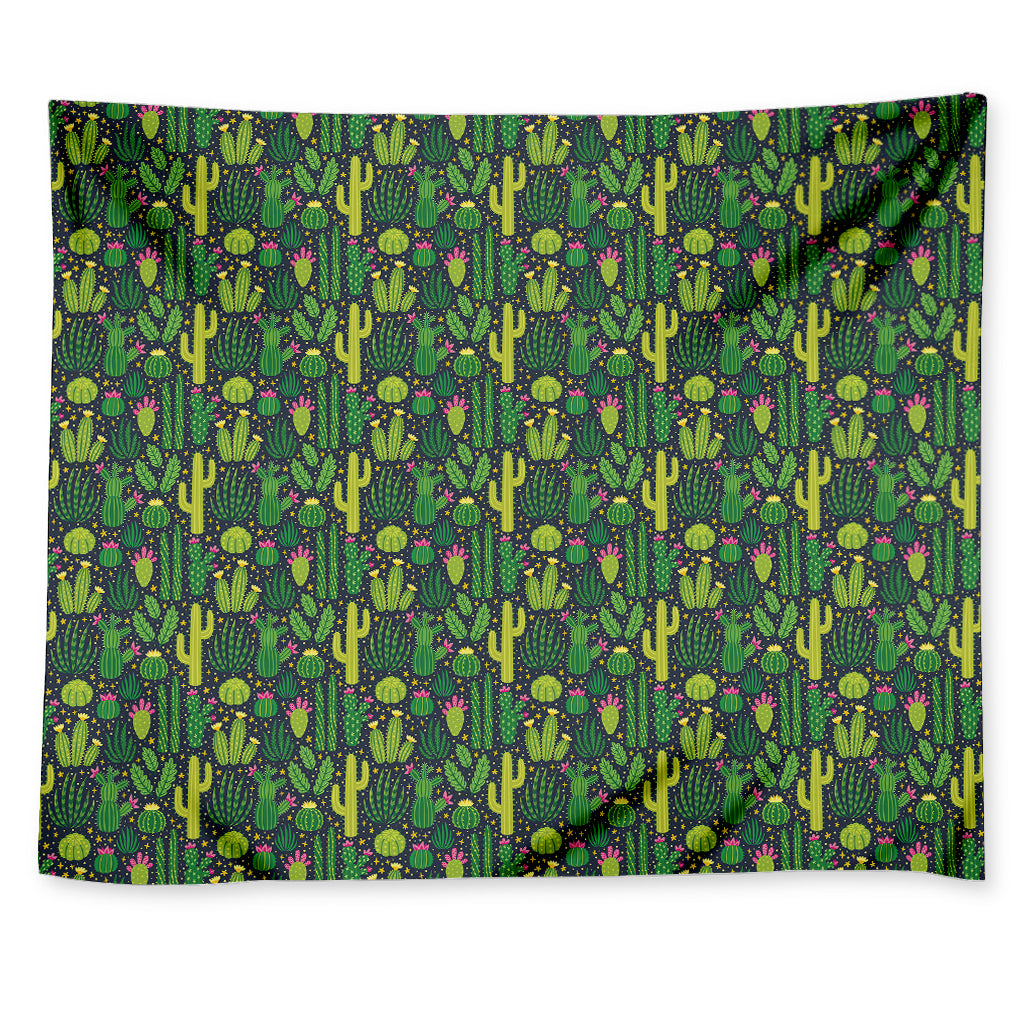 Cute Cactus Plant Pattern Print Tapestry