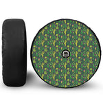 Cute Cactus Plant Pattern Print Tire Cover With Camera Hole