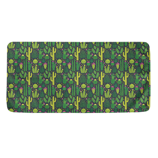 Cute Cactus Plant Pattern Print Towel