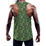 Cute Cactus Plant Pattern Print Training Tank Top