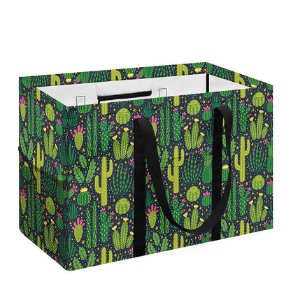 Cute Cactus Plant Pattern Print Utility Tote Bag