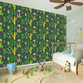 Cute Cactus Plant Pattern Print Wall Sticker