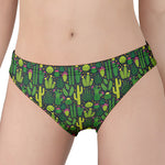 Cute Cactus Plant Pattern Print Women's Panties
