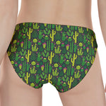 Cute Cactus Plant Pattern Print Women's Panties