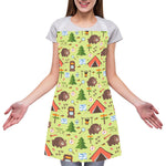 Cute Camping Pattern Print Adjustable Apron