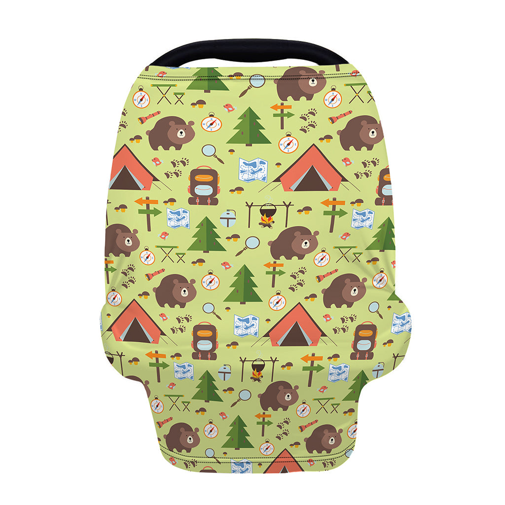 Cute Camping Pattern Print Baby Seat Cover