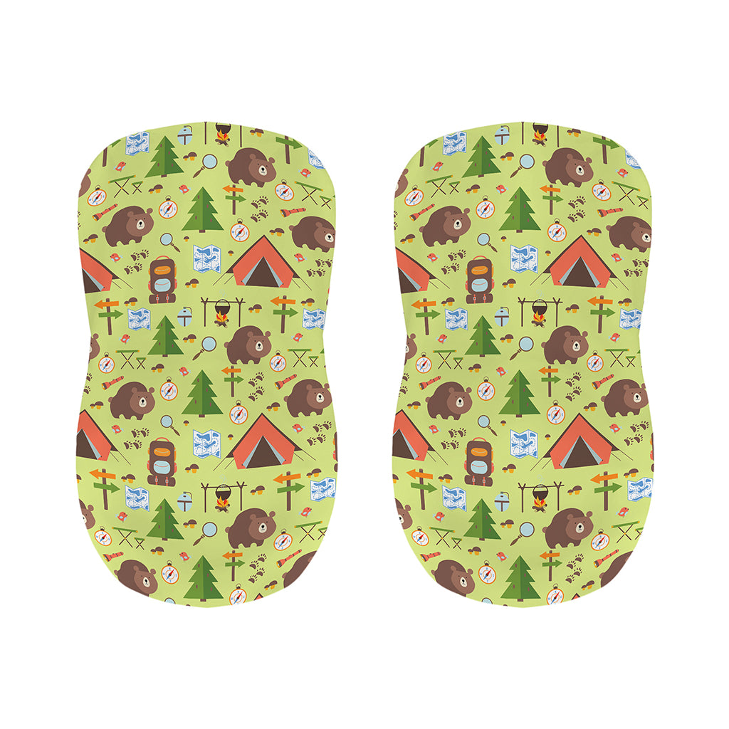 Cute Camping Pattern Print Bar Stool Covers