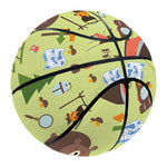 Cute Camping Pattern Print Basketball