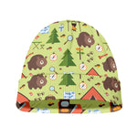 Cute Camping Pattern Print Beanie