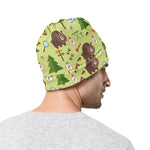Cute Camping Pattern Print Beanie