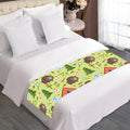 Cute Camping Pattern Print Bed Runner
