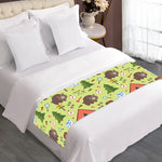 Cute Camping Pattern Print Bed Runner