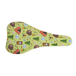 Cute Camping Pattern Print Bicycle Seat Cover