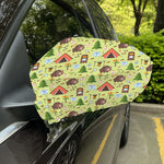Cute Camping Pattern Print Car Side Mirror Covers