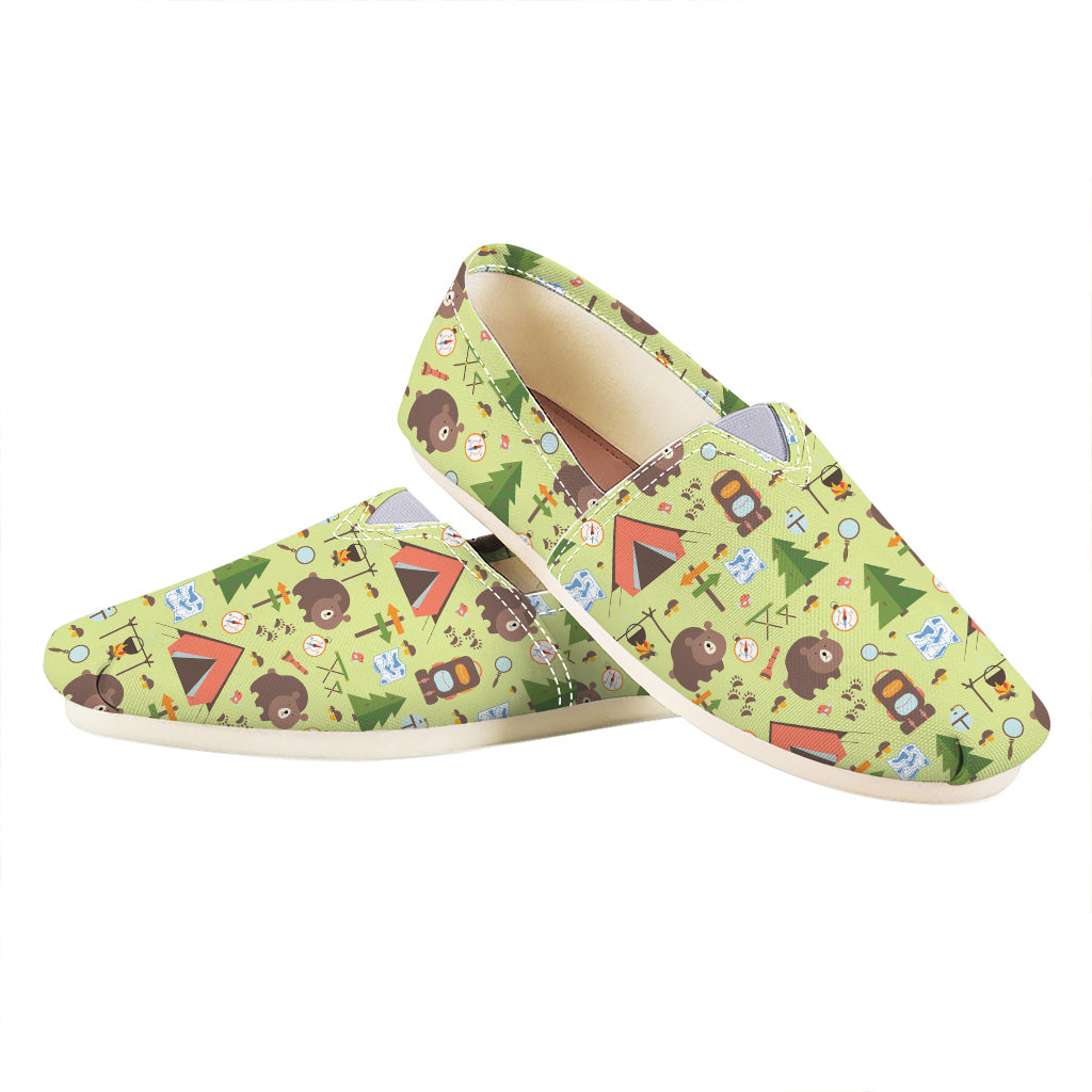 Cute Camping Pattern Print Casual Shoes