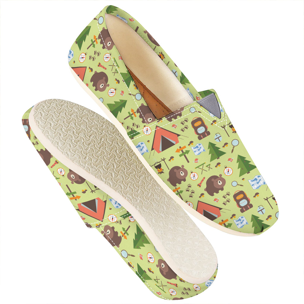 Cute Camping Pattern Print Casual Shoes